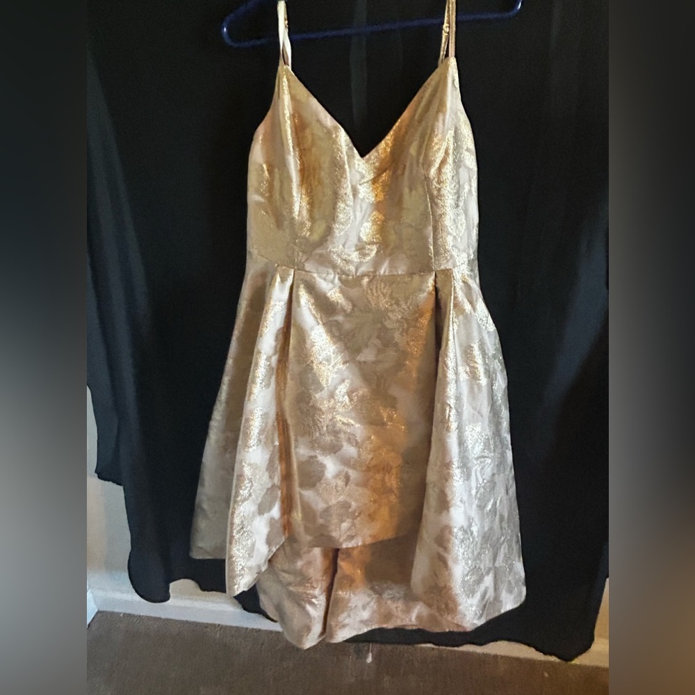 Lilly Pulitzer Alisalynn gold high low dress. Size 14.